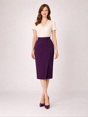 Barco Sport |  50's Vintage Wool Tailored Pencil Skirt